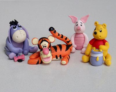 Winnie the Pooh, Eeyore, Tigger & Piglet Too! - Cake by Ceri Badham