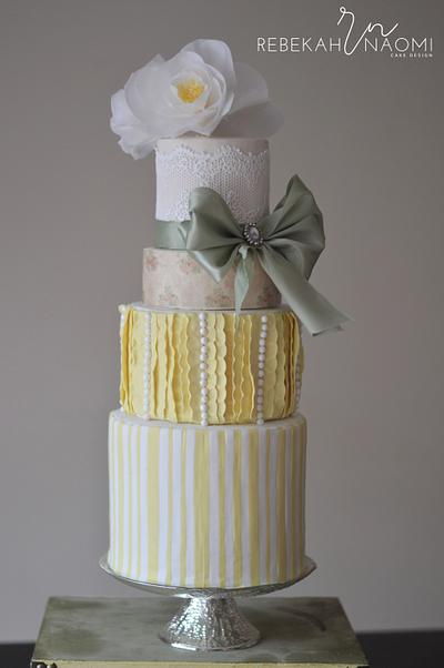 Buttercups and Sage - Cake by Rebekah Naomi Cake Design