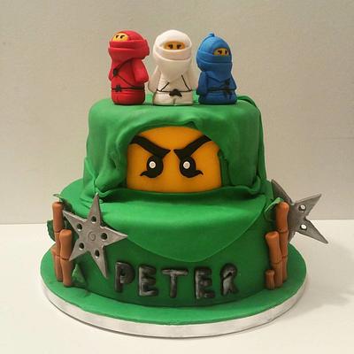 Lego Ninjago theme birthday cake - Cake by Wendy