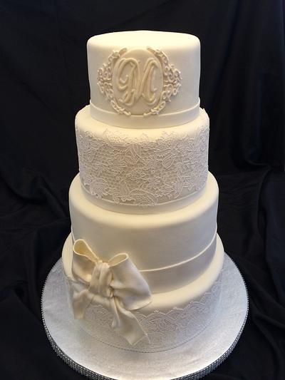 Lace Wedding Cake - Cake by Theresa