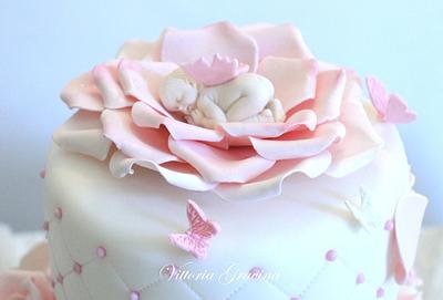 Little fairy christening cake - Cake by Vittoria 