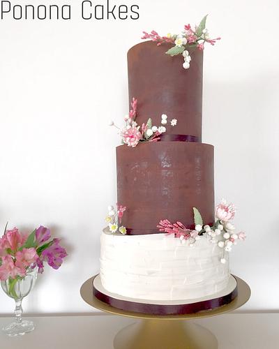 Romantic wedding cake - Cake by Ponona Cakes - Elena Ballesteros