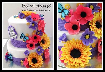 Spring Bouquet - Cake by Bakelicious18