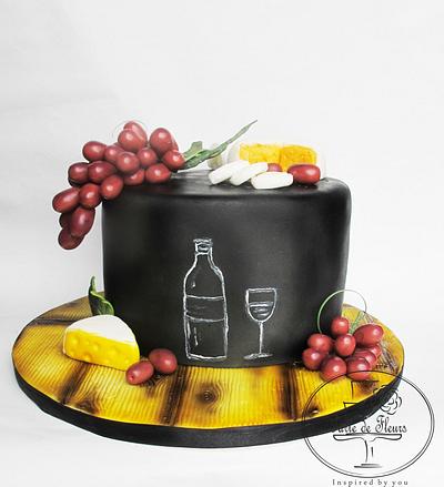 Wine lovers cake - Cake by Tarte de Fleurs