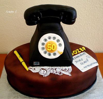 telephone cake - Cake by Ivule