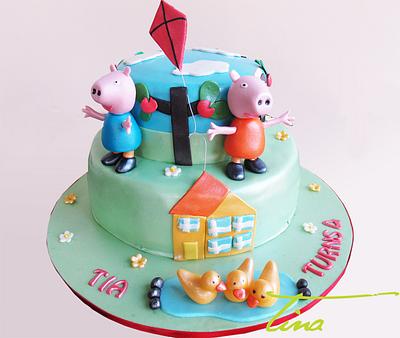 Peppa Pig Cake - Cake by Tina Jadav