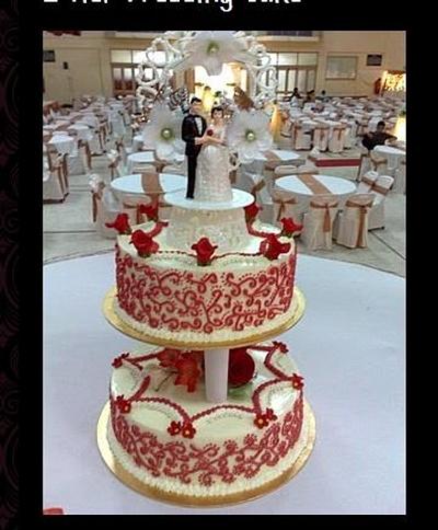 Mehendi Design Wedding Cake - Cake by Letchumi Sekaran