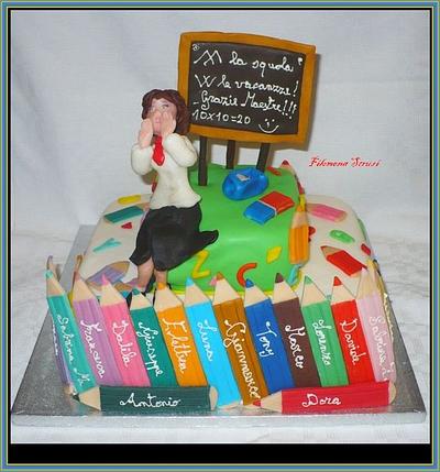goodbye Teacher - Cake by Filomena