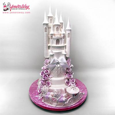 Fairytale Castle and Horse & Carriage Cake - Cake by Serdar Yener | Yeners Way - Cake Art Tutorials