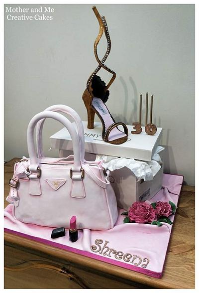 Bag and Shoe Cake - Cake by Mother and Me Creative Cakes