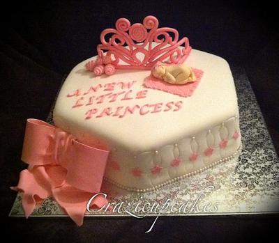 "new little princess" baby shower - Cake by Megan Cazarez