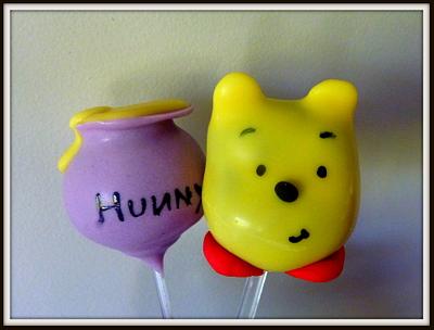 Pooh bear cake pops - Cake by The cake shop at highland reserve