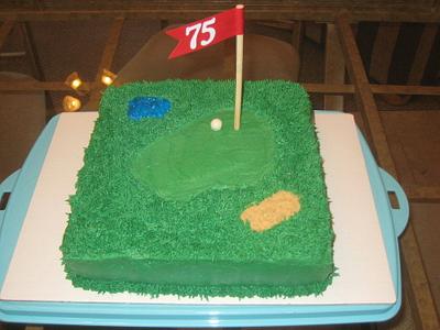 Golf Cake - Cake by Susan at The Weekly Sweet Experiment