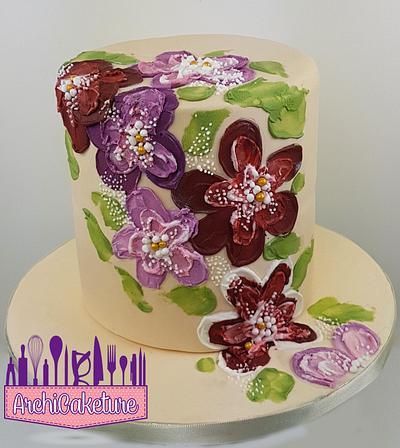 Royal Icing Flower  - Cake by Archicaketure_Italia