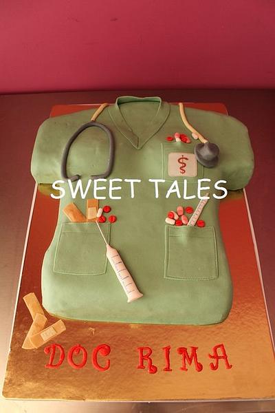 Surgical blouse cake - Cake by SweetTales