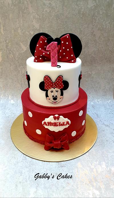 Minnie Mouse 1st Birthday Cake - Cake by Gabby's cakes