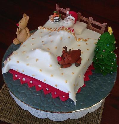 Shhh!! Santa's sleeping...... - Cake by BEEautiful Cakes