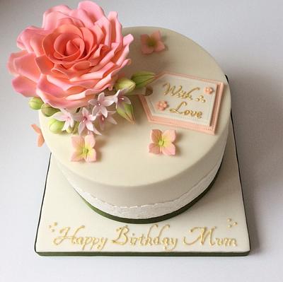 Flower Birthday Cake - Cake by Lizzie Bizzie Cakes