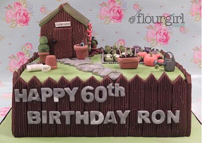 60th Birthday Allotment Cake - Cake by Julie