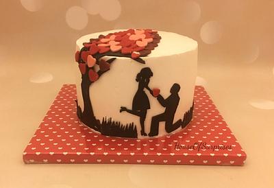 Valentine love - Cake by Shikha