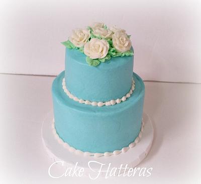 Pearls and White Roses - Cake by Donna Tokazowski- Cake Hatteras, Martinsburg WV