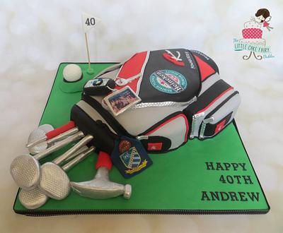 Golf Bag cake - Cake by Little Cake Fairy Dublin