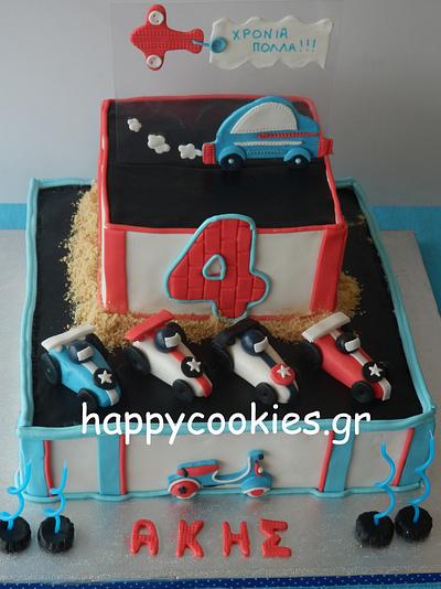 cars - Cake by happycookiesgr