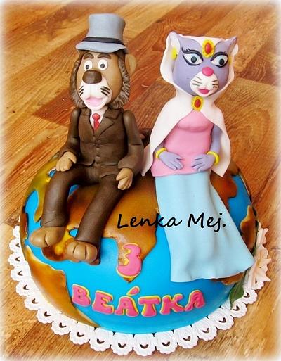 Willy Fog and Romy - Cake by Lenka