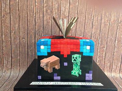 Minecraft Enchantment Table - Cake by BethScarlett