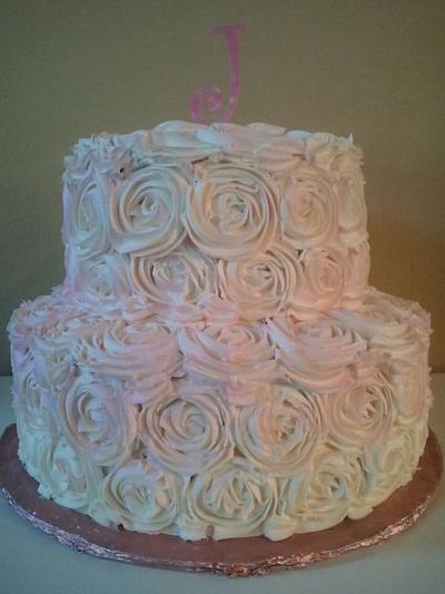 Rosette Birthday Cake - Cake by carolyn chapparo