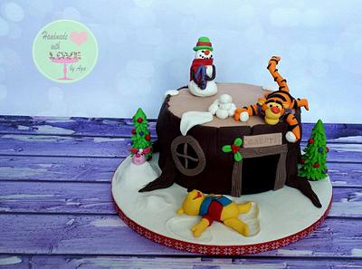 A Very Merry Pooh Year:)) - Cake by Aga Leśniak