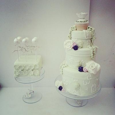 vintage wedding cake. - Cake by Swt Creation