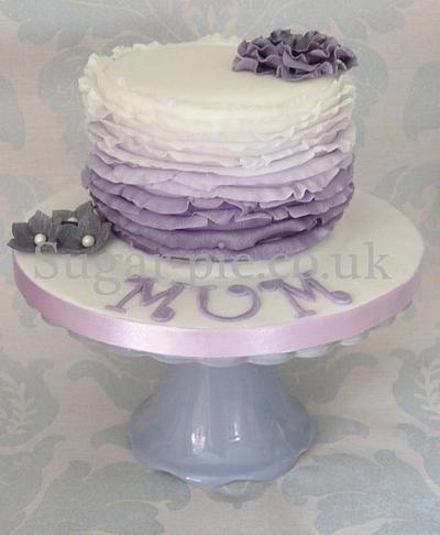 Purple shades Ruffle cake - Cake by Sugar-pie