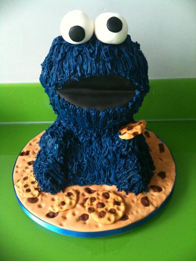 Cookie Monster - Cake by Mrs Macs Cakes