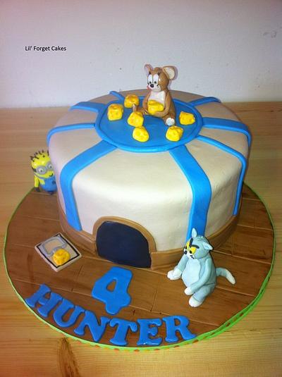 Tom and Jerry and a Minion too - Cake by lilforgetcakes