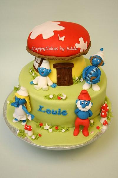 smurf cake - Cake by edda