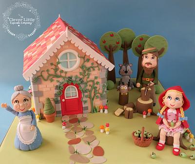 Red Riding Hood Cottage Cake - Cake by Amanda’s Little Cake Boutique