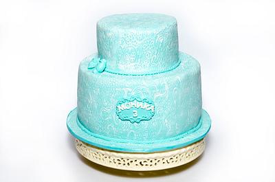 Cake in turquoise - Cake by Rositsa Lipovanska