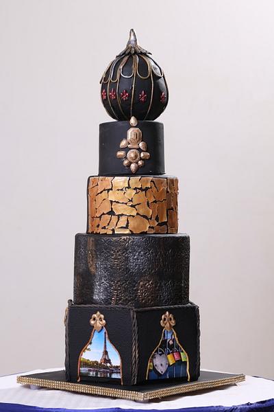 Modern Wedding Cake   - Cake by Saloni