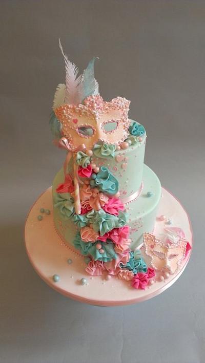 Masquerade Ball Charity Cake - Cake by Suzanne Thorp