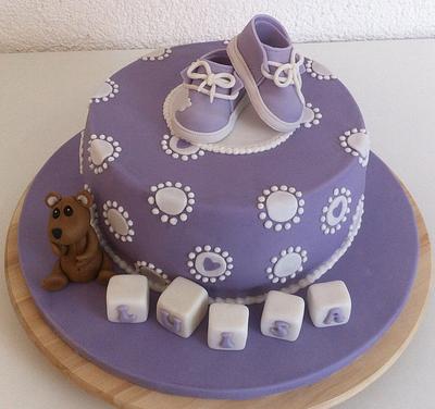 Christening cake  - Cake by Simone Barton