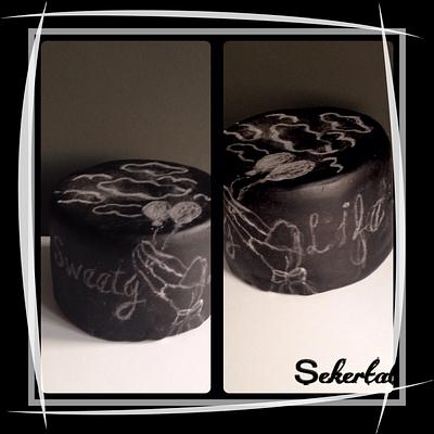 chalkboard cake - Cake by sekertat