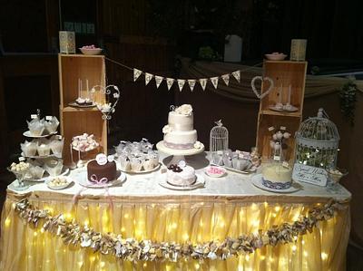 Vintage dessert table  - Cake by Claire
