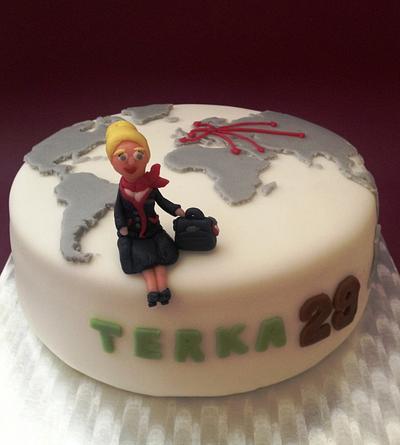 Flight attendant cake - Cake by Dasa