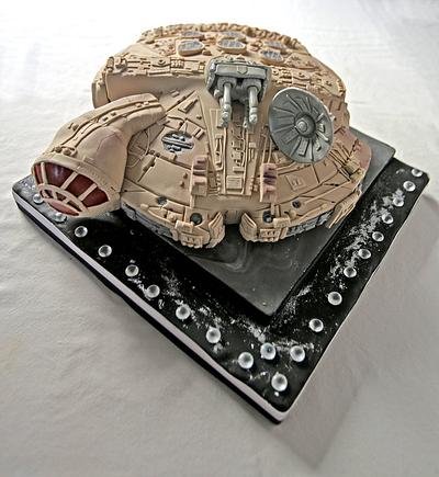 Millenium Falcon Cake - Cake by Heather Michelle McDonald