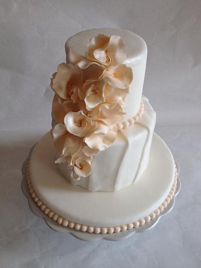 Romantic wedding cake - Cake by elisa1981