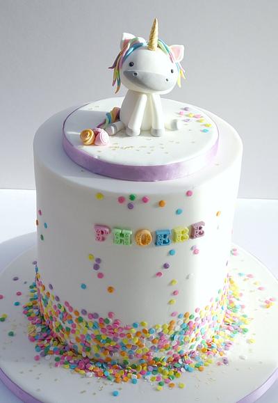 Unicorn First Birthday - Cake by The Rosehip Bakery