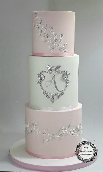 Elegant cake for Alina - Cake by Silvia Caballero