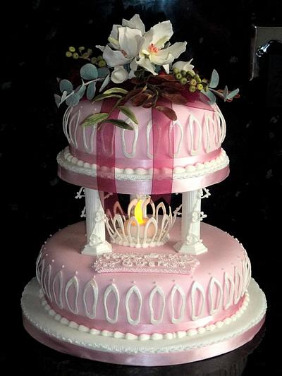 Sweet Magnolia Romance  - Cake by Zlatina Lewis Cake Boutique