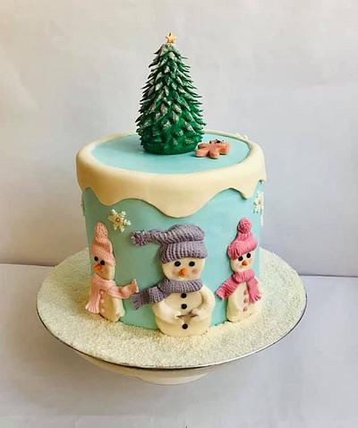 Three little snowman  - Cake by Nikoleta Tucek